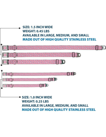 Collar para Perros Disney Buckle-Down 11-16.5" Rosado