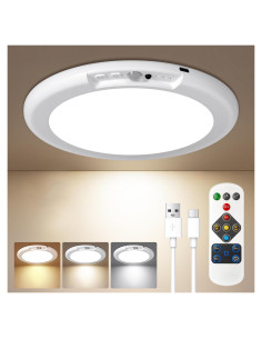 Luz de Techo Recargable Ktpugorn con Sensor de Movimiento 6000mAh