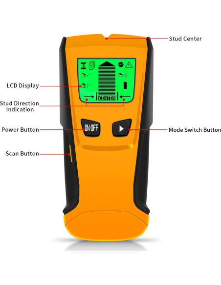 Buscador de Estudio OXV 5 en 1 - Escáner de Pared LCD