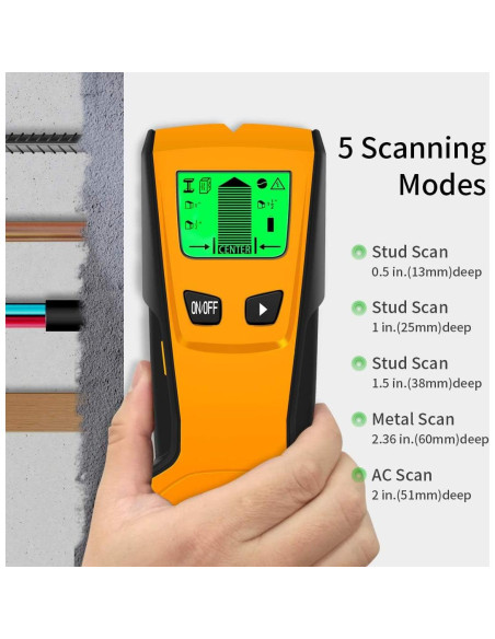 Buscador de Estudio OXV 5 en 1 - Escáner de Pared LCD
