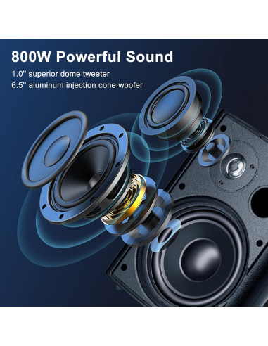 Altavoces Exteriores STUDIOFINIX 6.5" Impermeables 800W