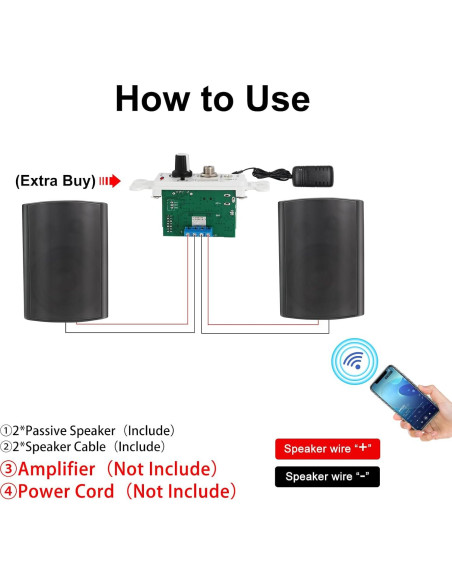 Altavoces Exteriores STUDIOFINIX 6.5" Impermeables 800W