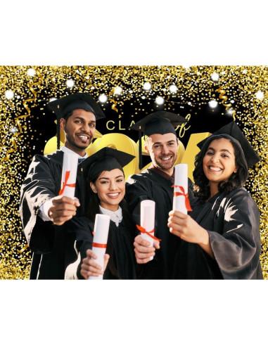 Fondo de Fotografía Graduación 2024 Nihilar 3x2.5m Vinilo
