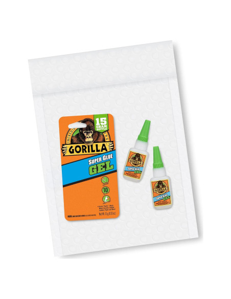 Gorilla Super Glue Gel 15g - Paquete de 2, Secado Rápido