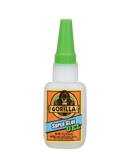 Gorilla Super Glue Gel 15g - Paquete de 2, Secado Rápido