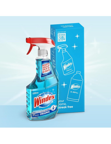 Limpiador de Vidrios Windex Original 680 ml - Sin Rayas