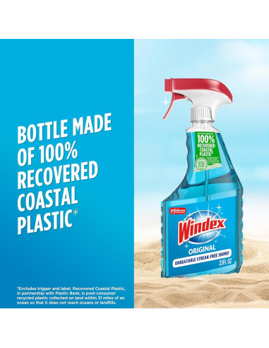 Limpiador de Vidrios Windex Original 680 ml - Sin Rayas
