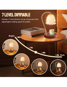 Lámpara Calentadora de Fragancias GEEZO, 19.05 cm, Eléctrica 2