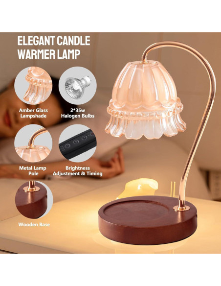 Lámpara Calentadora de Fragancias GEEZO, 19.05 cm, Eléctrica