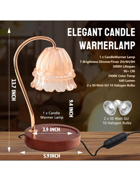 Lámpara Calentadora de Fragancias GEEZO, 19.05 cm, Eléctrica