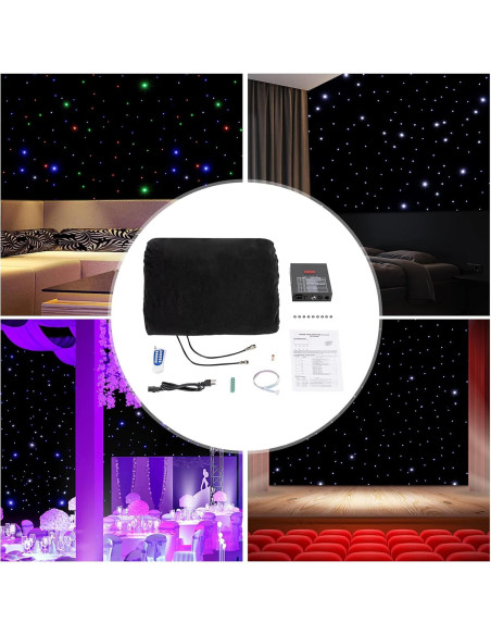 Fondo de Estrella LED 3x6m CheriMuMu con Control Remoto 12W