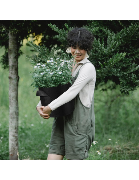 LITLANDSTAR 20 Bolsas de Cultivo de Tela 3 Galones para Jardín