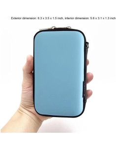 Estuche de viaje duro Cecety para suministros de diabetes Azul 2