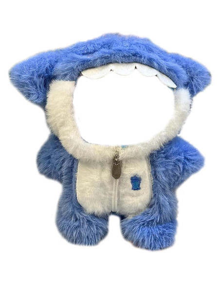 Disfraz de Tiburón para Muñeca 17cm - Atuendo Hecho a Mano