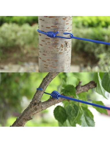 Cuerda de Ropa Portátil AIKESIWAY 1.8m Ajustable con 12 Clips