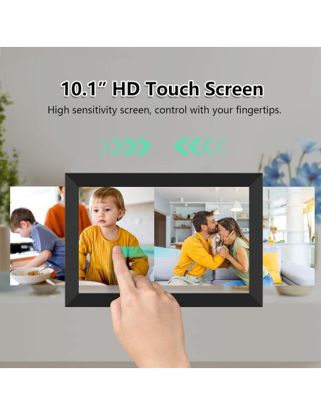 Marco de Fotos Digital YENOCK 10.1" WiFi 32GB Pantalla Táctil