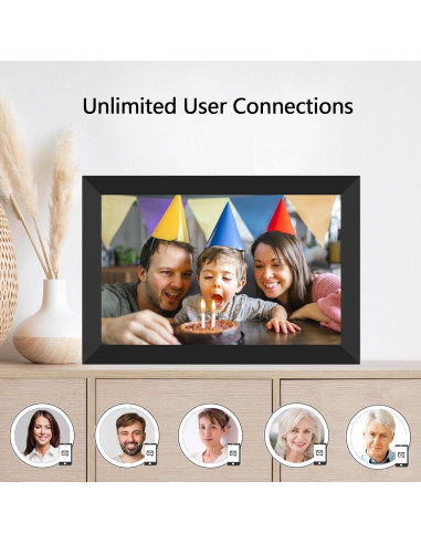 Marco de Fotos Digital YENOCK 10.1" WiFi 32GB Pantalla Táctil