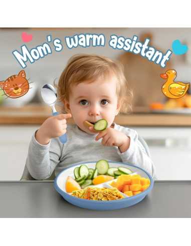 Set de Platos de Cerámica Antideslizante Teenyyou - 2 Unidades