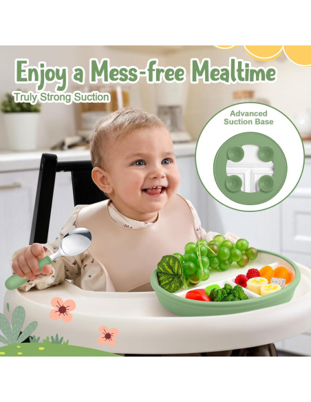 Set de Platos de Cerámica Antideslizante Teenyyou - 2 Unidades