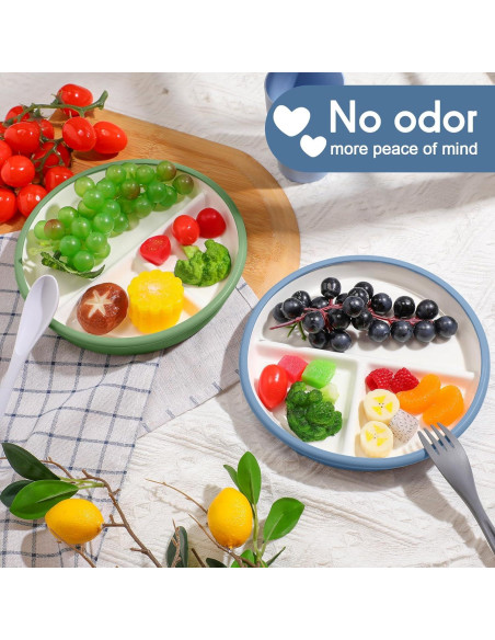 Set de Platos de Cerámica Antideslizante Teenyyou - 2 Unidades