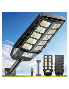 Luces Solares Deepn para Exteriores IP66 con Sensor y Control Remoto