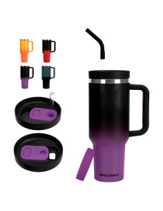 Taza de viaje 40oz GAZLEMHO acero inoxidable a prueba de derrames