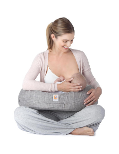 Almohada de Lactancia Ergobaby Natural Curve Gris