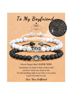 Pulsera Te Amo en 100 Idiomas UNGENT para Novio y Novia