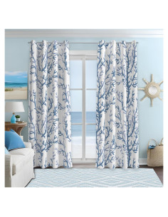 Cortinas Decorativas Weesire Costera 50% Bloqueo Luz 132x160 cm