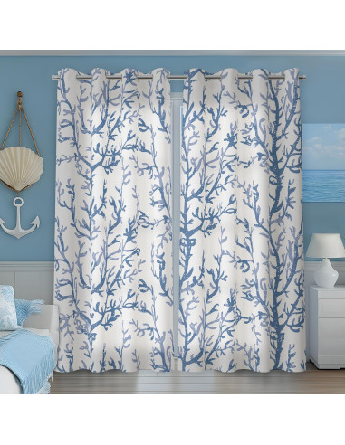 Cortinas Decorativas Weesire Costera 50% Bloqueo Luz 132x160 cm