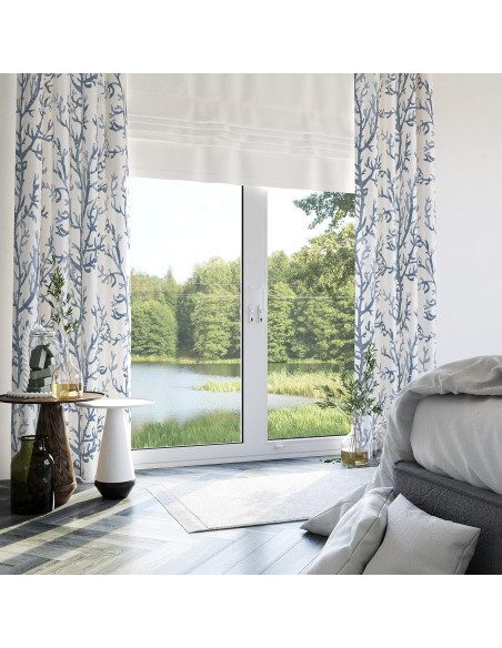 Cortinas Decorativas Weesire Costera 50% Bloqueo Luz 132x160 cm