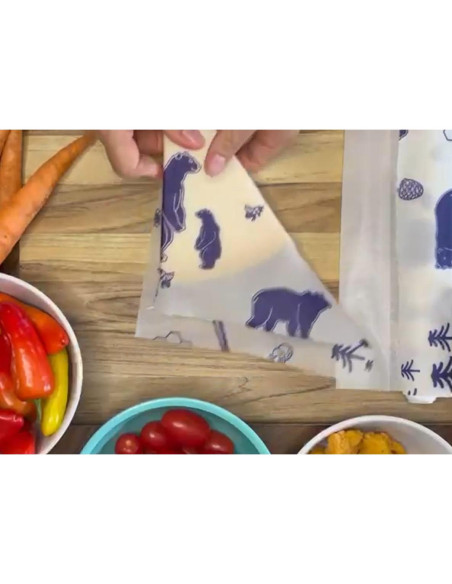 Envolturas de Cera de Abeja EMPRESA PURA Y SOSTENIBLE - 3 Piezas