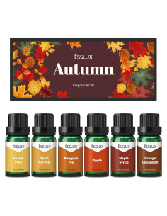 Aceites Esenciales de Otoño ESSLUX - 6x10 ml Aromas Naturales