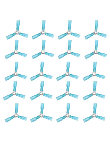 20 Conectores de Cable 3 Vías Amfuujoy 16-14 AWG Impermeables