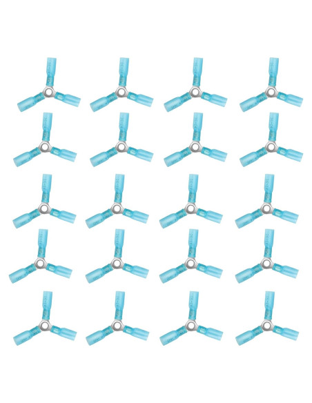 20 Conectores de Cable 3 Vías Amfuujoy 16-14 AWG Impermeables