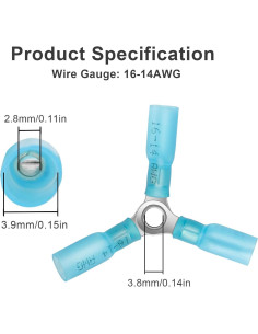 20 Conectores de Cable 3 Vías Amfuujoy 16-14 AWG Impermeables 2