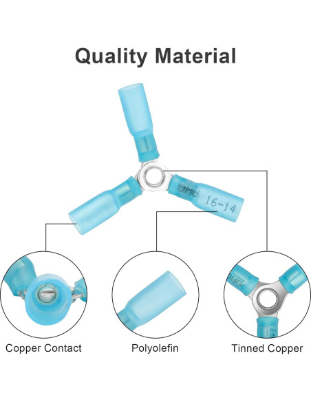20 Conectores de Cable 3 Vías Amfuujoy 16-14 AWG Impermeables