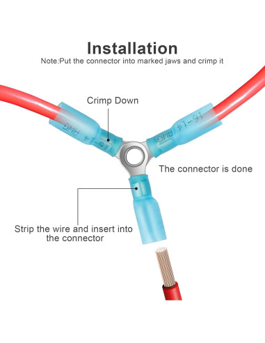 20 Conectores de Cable 3 Vías Amfuujoy 16-14 AWG Impermeables