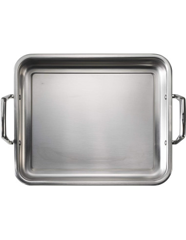 Sartén para Asar Tramontina 34.3 cm Acero Inoxidable Apto Lavavajillas