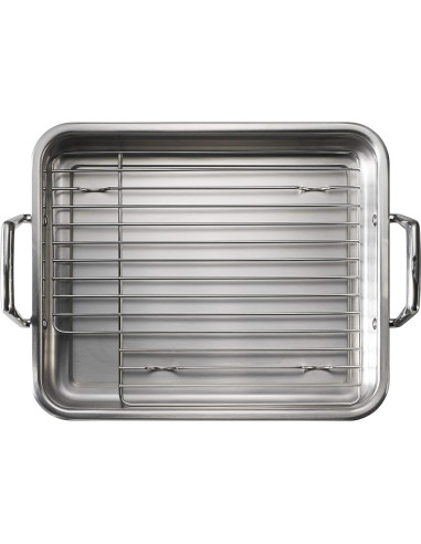 Sartén para Asar Tramontina 34.3 cm Acero Inoxidable Apto Lavavajillas