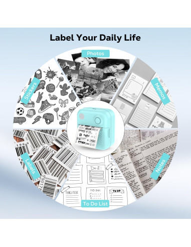 Impresora de Etiquetas MoKo Mini Bluetooth 203 DPI Azul