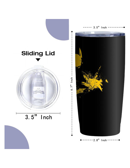 Taza de Acero Inoxidable Stylonem 20 Oz Aislada con Popote