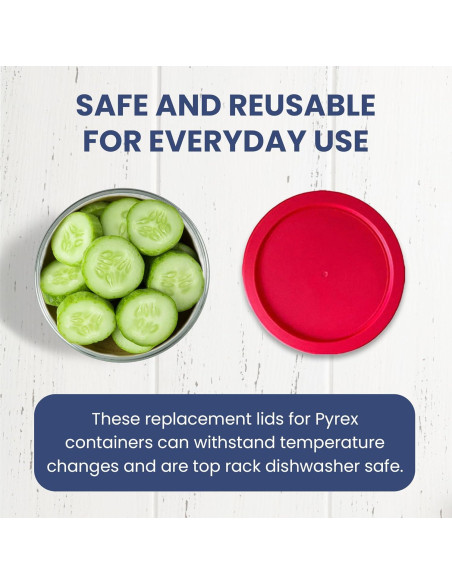 Tapa de Reemplazo MRX para Contenedores Pyrex Redondos 9 Piezas