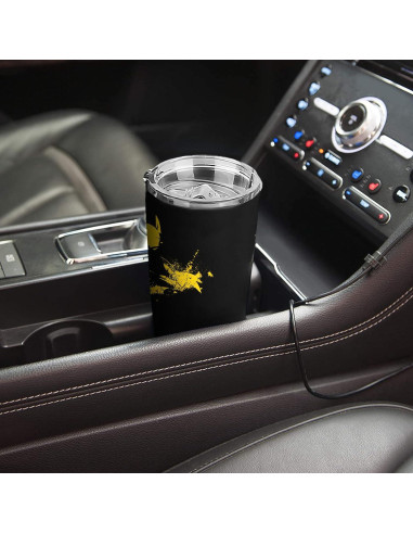 Taza de Acero Inoxidable Stylonem 20 Oz Aislada con Popote