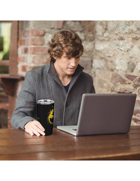 Taza de Acero Inoxidable Stylonem 20 Oz Aislada con Popote