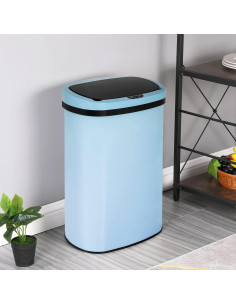 Bote de Basura Mueble de América 49L con Sensor Infrarrojo Negro 2