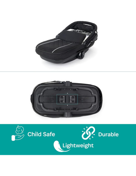 Cuna Portátil KidCo Uno+ Allegra Negro - Cuna de Viaje