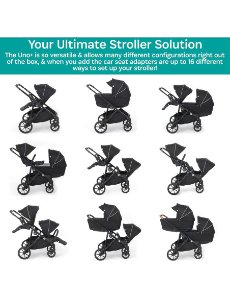 Cuna Portátil KidCo Uno+ Allegra Negro - Cuna de Viaje