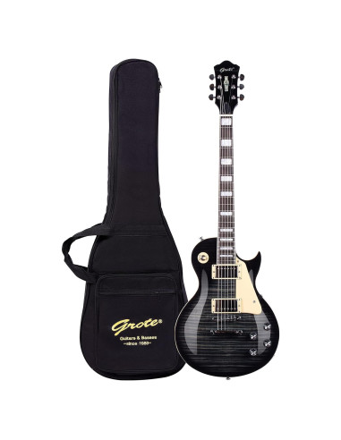 Guitarra Eléctrica Grote LPYS-006 Cuerpo Sólido Negro
