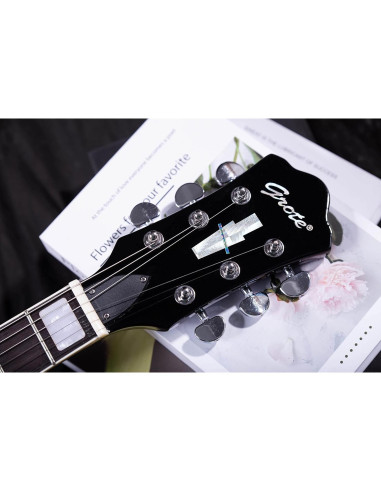 Guitarra Eléctrica Grote LPYS-006 Cuerpo Sólido Negro